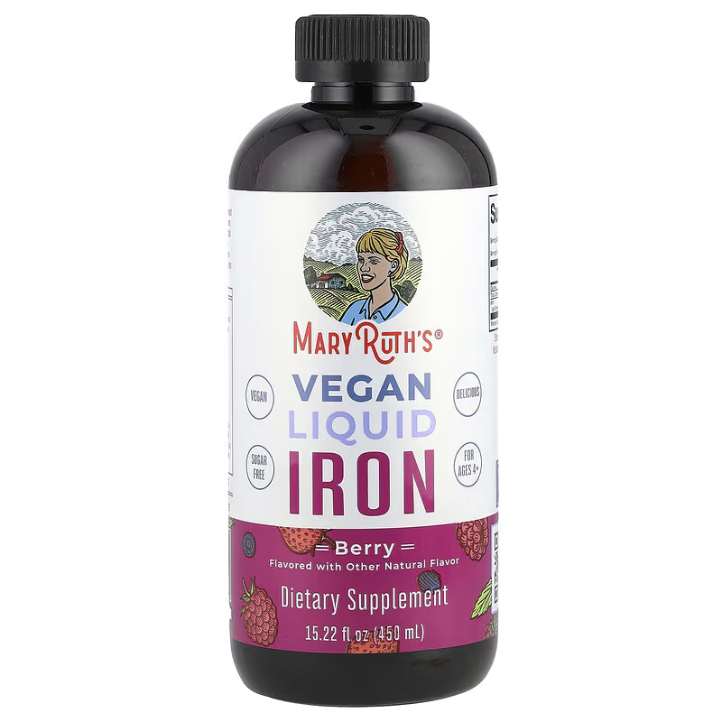 [00841] MaryRuth's Iron Liquid, Berry
