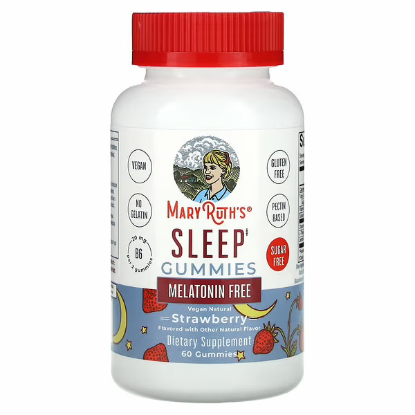 [70069] MaryRuth's, Sleep Gummies, Melatonin Free, Strawberry